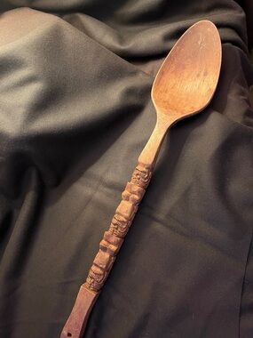 Vintage Tiki Totem Wooden hand carved Spoon wall Art 1950’s